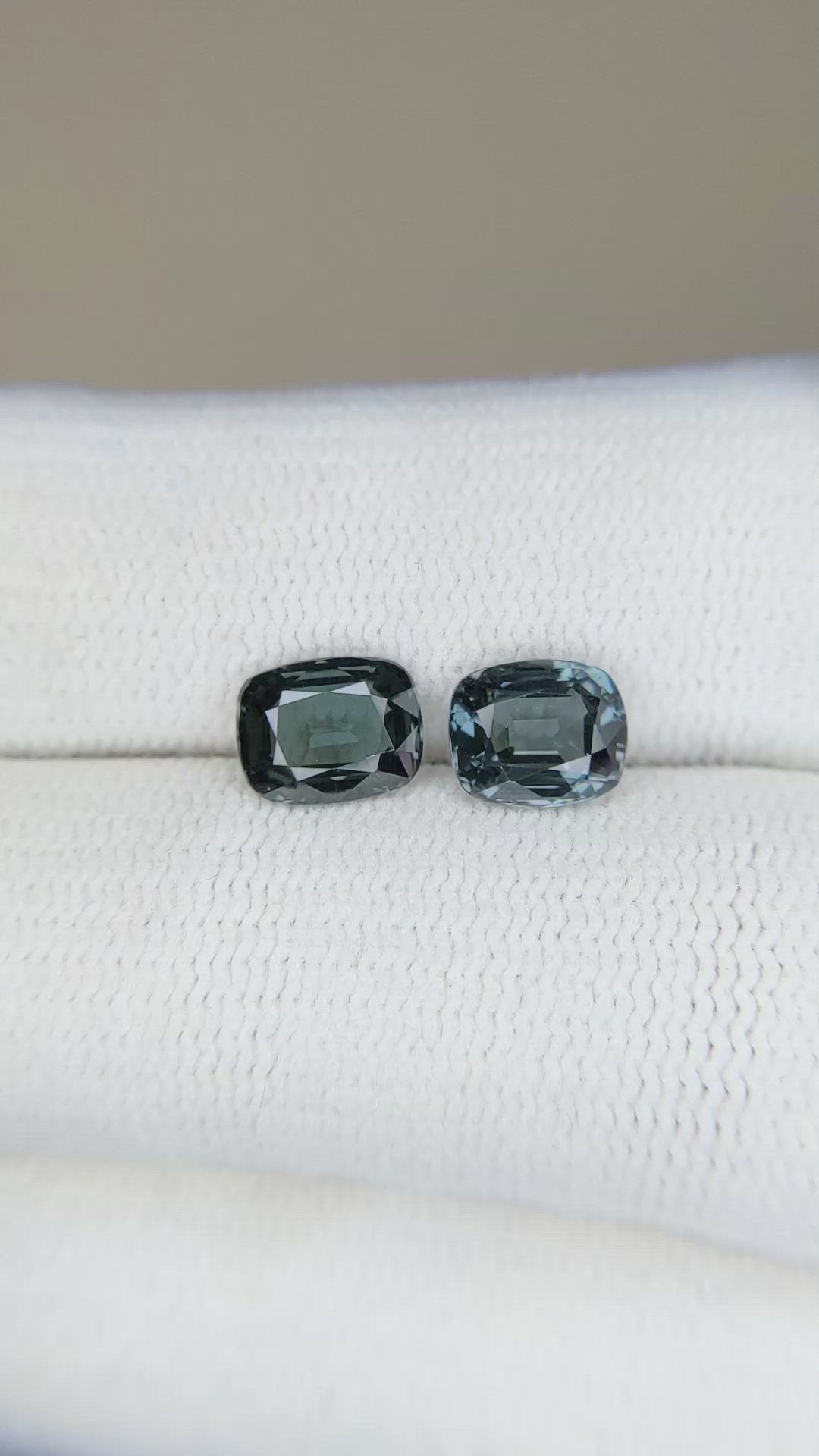 1.83 Ct.Tw.Total Carat Weight Spinel Pair from Burma (Myanmar) Size Video