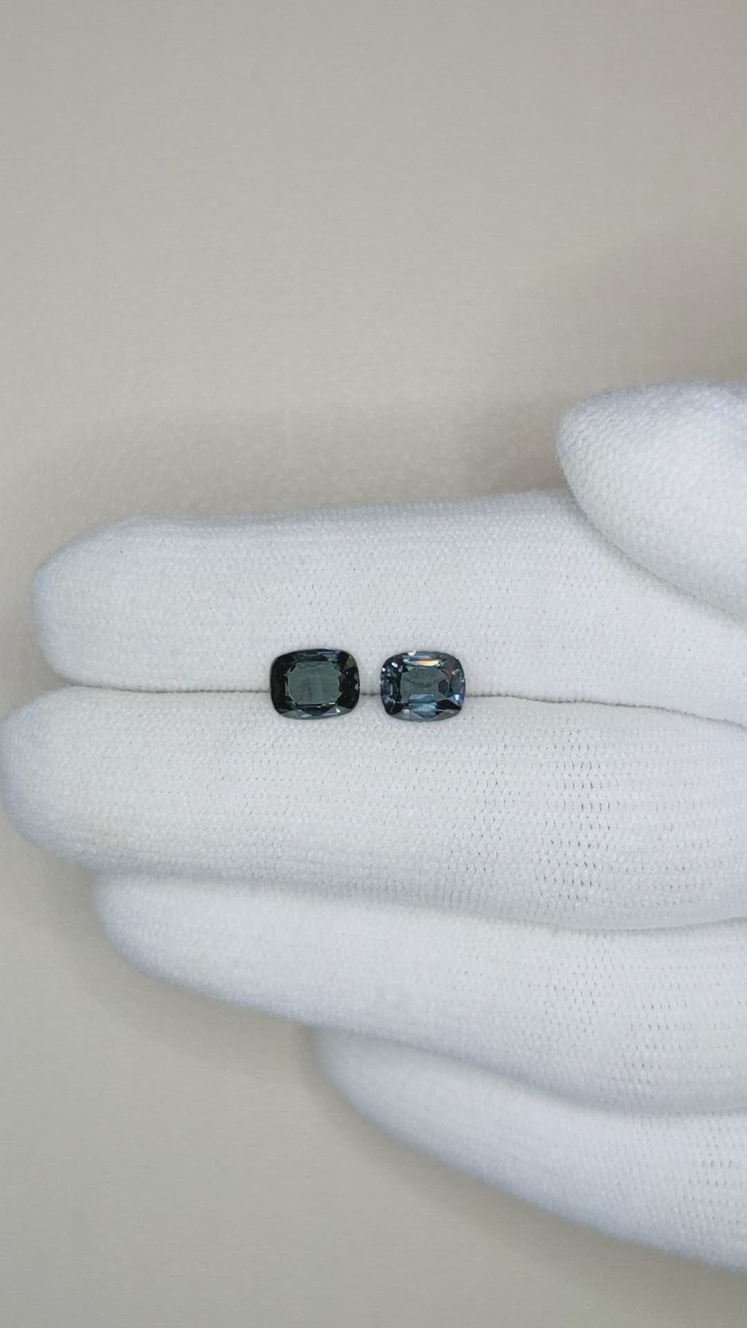 1.83 Ct.Tw.Total Carat Weight Spinel Pair from Burma (Myanmar) Size Video
