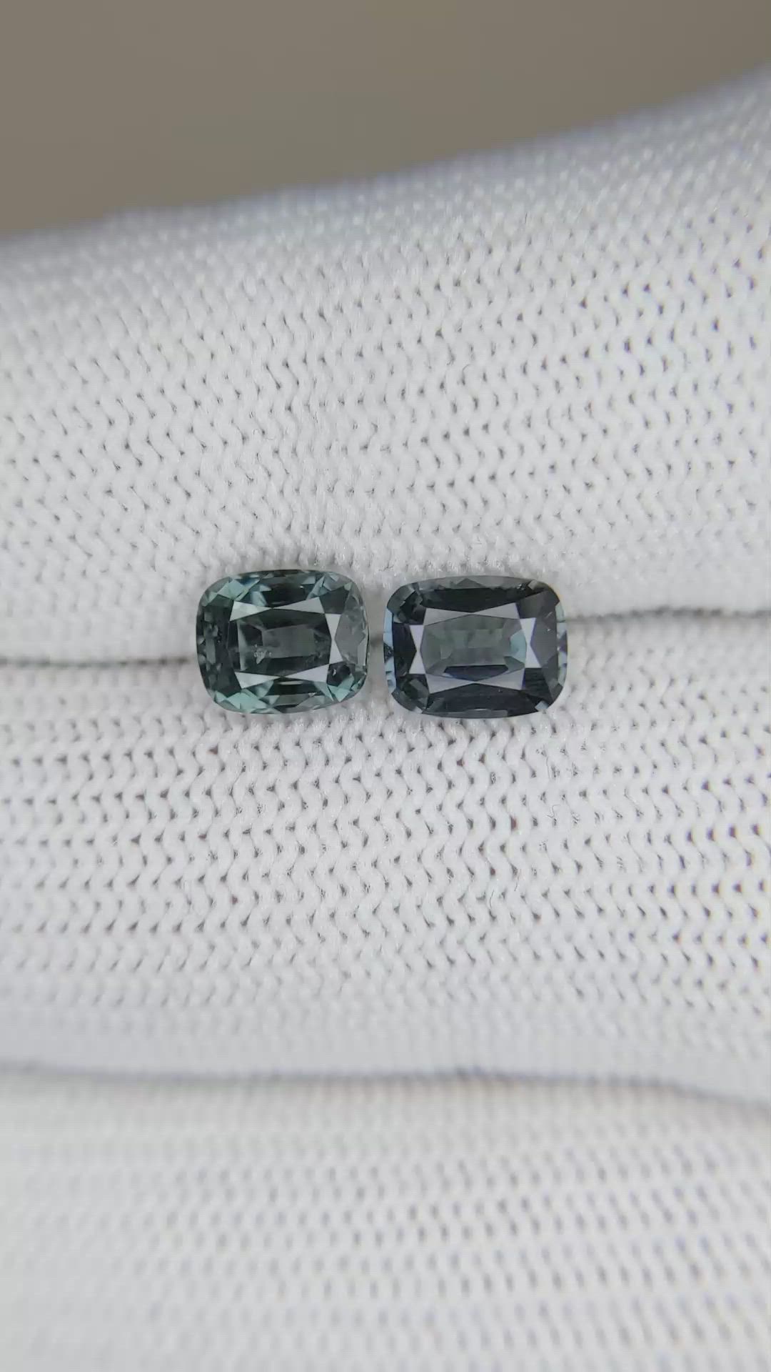 2.32 Ct.Tw.Total Carat Weight Spinel Pair from Burma (Myanmar) Size Video
