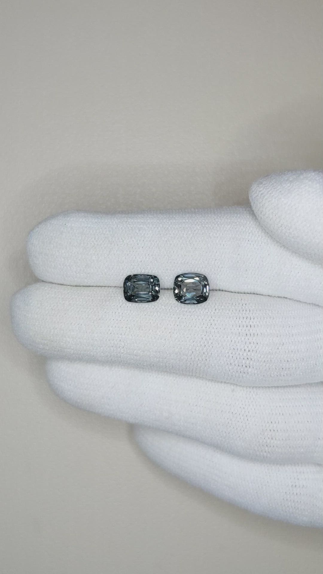 2.22 Ct.Tw.Total Carat Weight Spinel Pair from Burma (Myanmar) Size Video