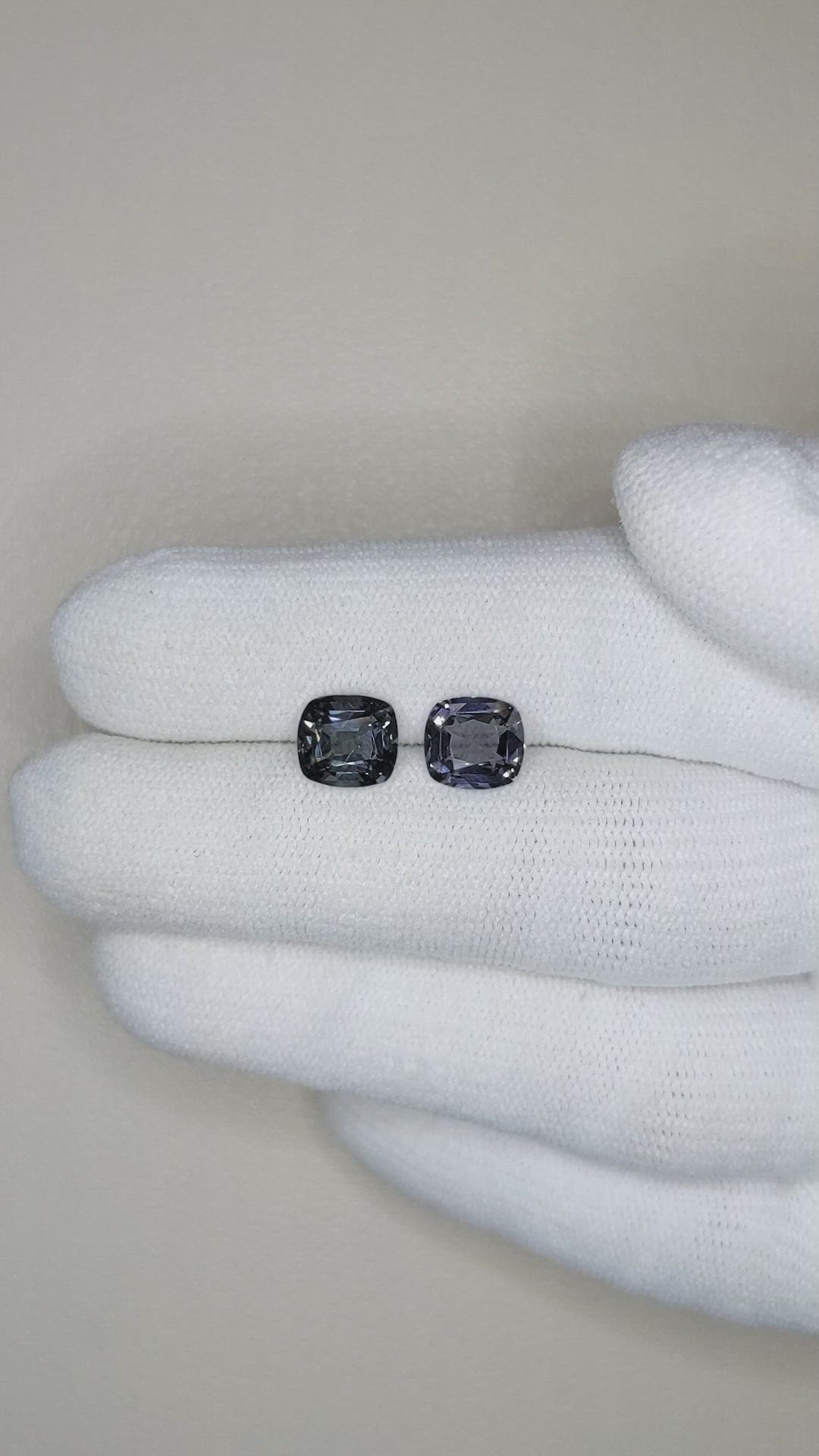 2.86 Ct.Tw.Total Carat Weight Spinel Pair from Burma (Myanmar) Size Video