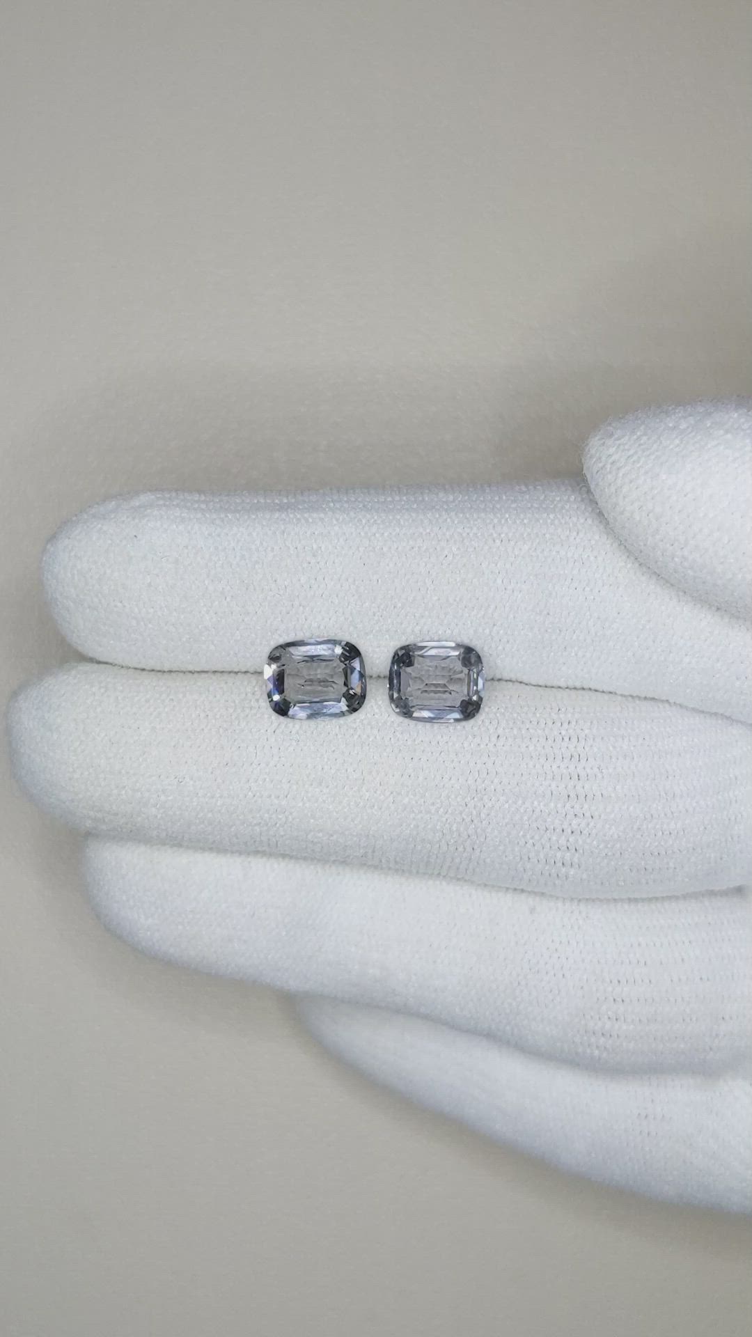 2.67 Ct.Tw.Total Carat Weight Spinel Pair from Burma (Myanmar) Size Video