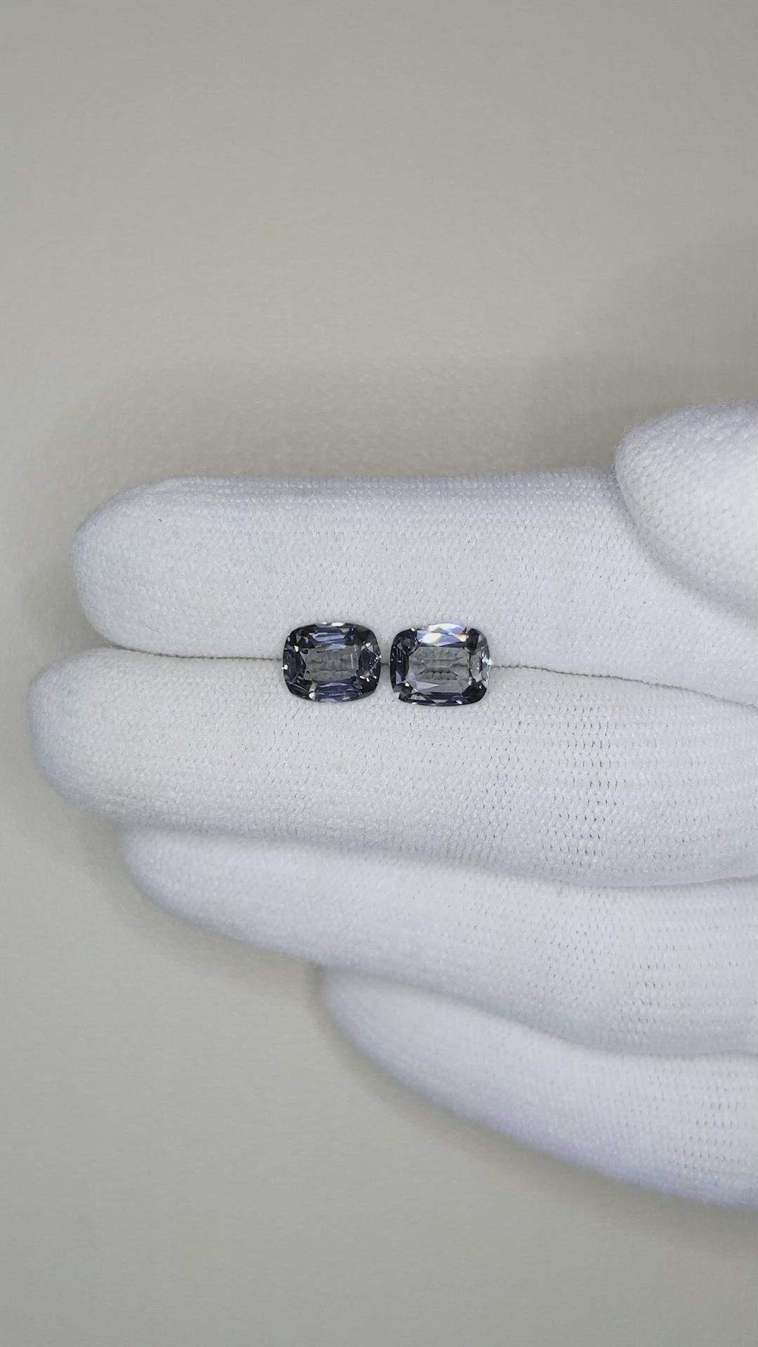 2.87 Ct.Tw.Total Carat Weight Spinel Pair from Burma (Myanmar) Size Video