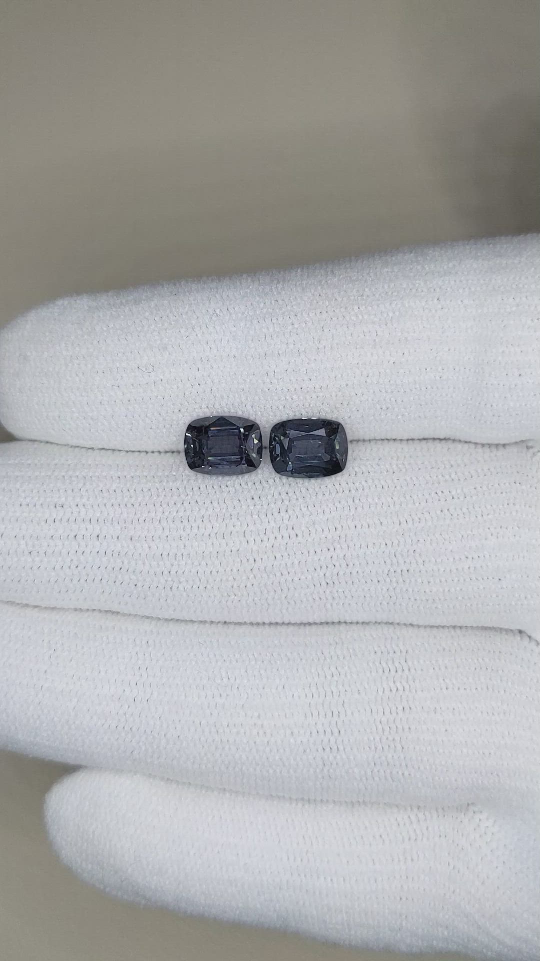2.83 Ct.Tw.Total Carat Weight Spinel Pair from Burma (Myanmar) Size Video
