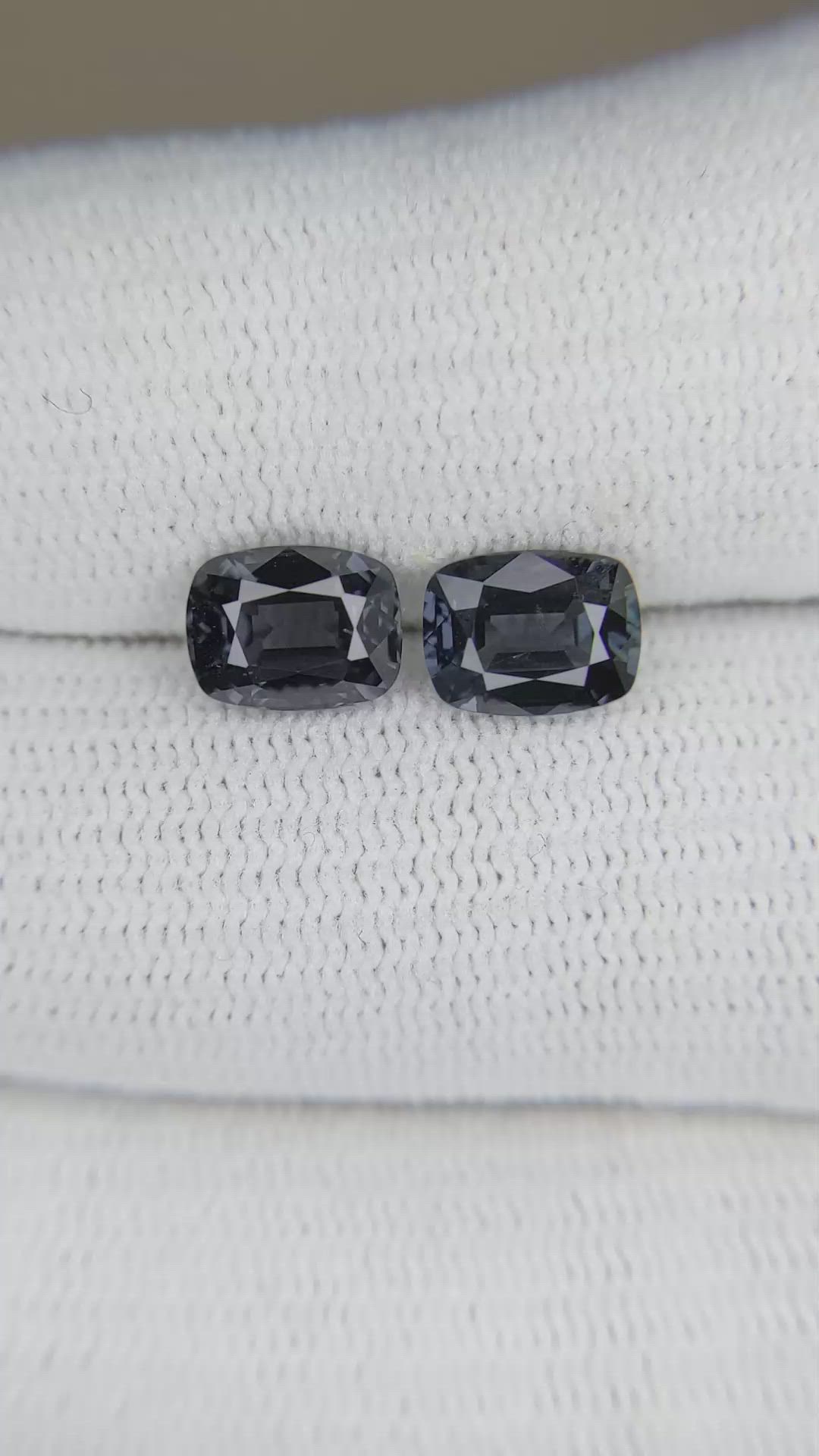 2.83 Ct.Tw.Total Carat Weight Spinel Pair from Burma (Myanmar) Size Video