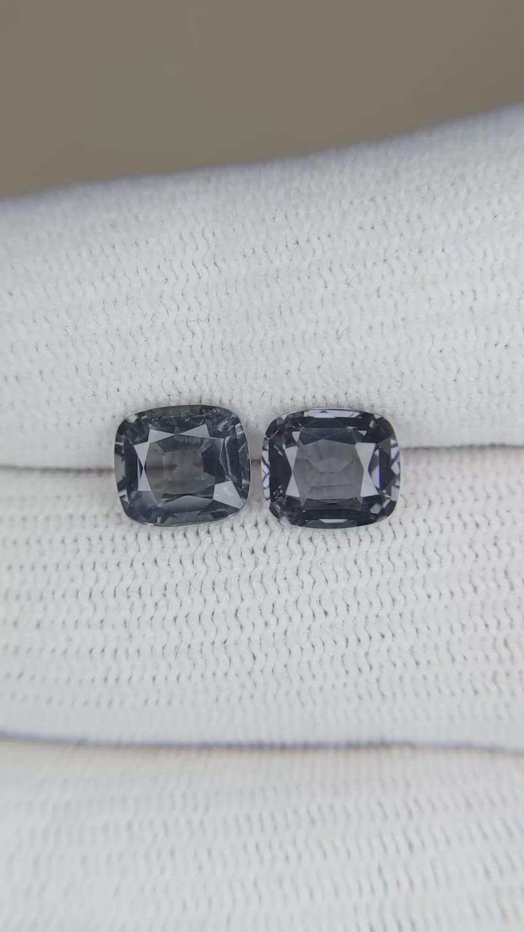 3.32 Ct.Tw.Total Carat Weight Spinel Pair from Burma (Myanmar) Size Video