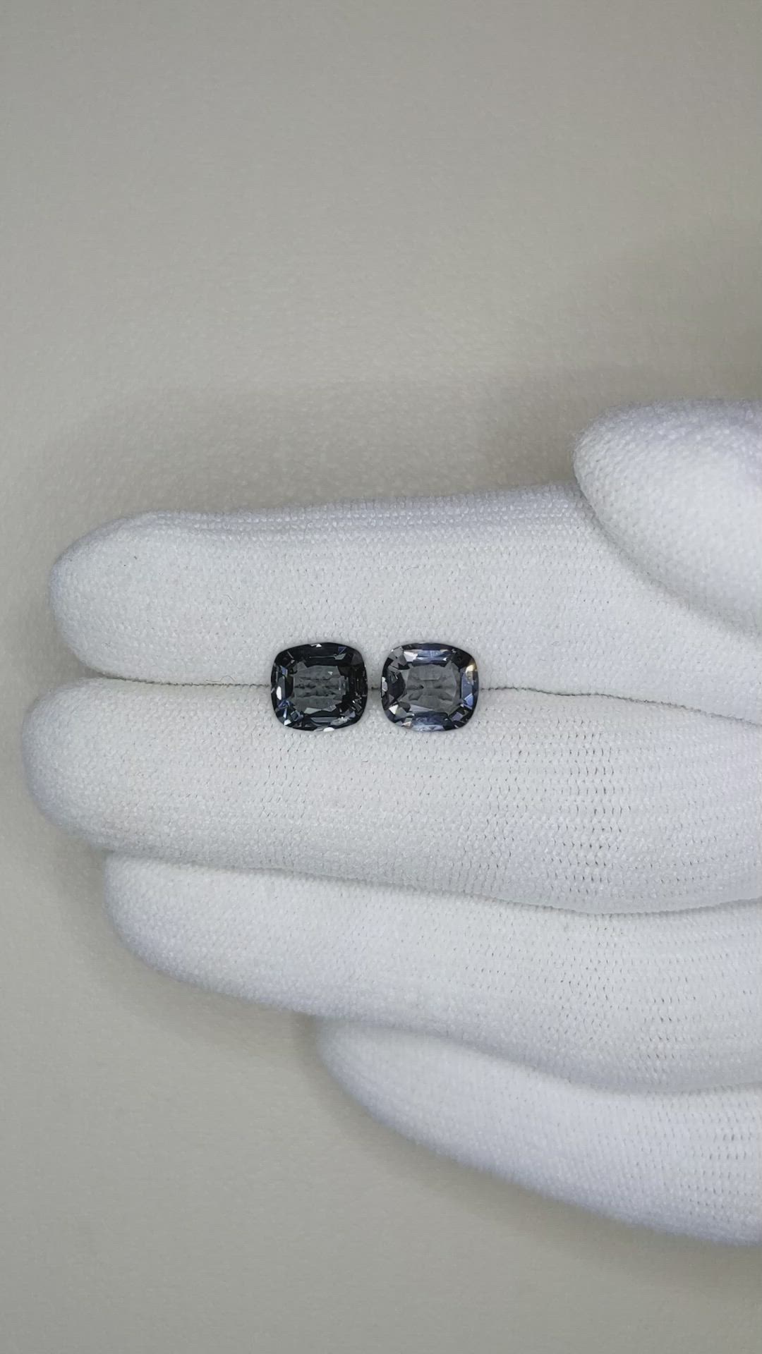 3.21 Ct.Tw.Total Carat Weight Spinel Pair from Burma (Myanmar) Size Video