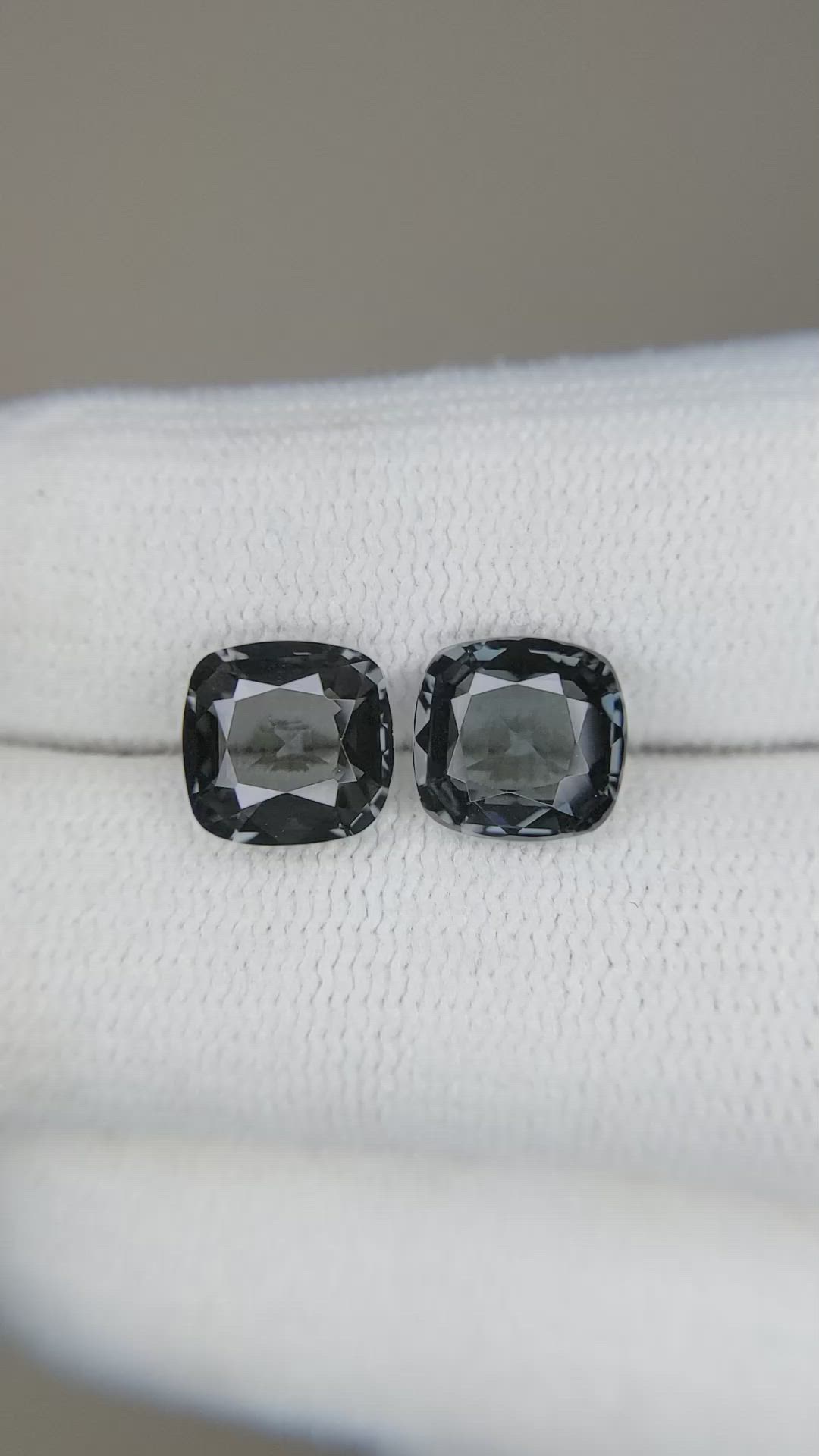 3.57 Ct.Tw.Total Carat Weight Spinel Pair from Burma (Myanmar) Size Video
