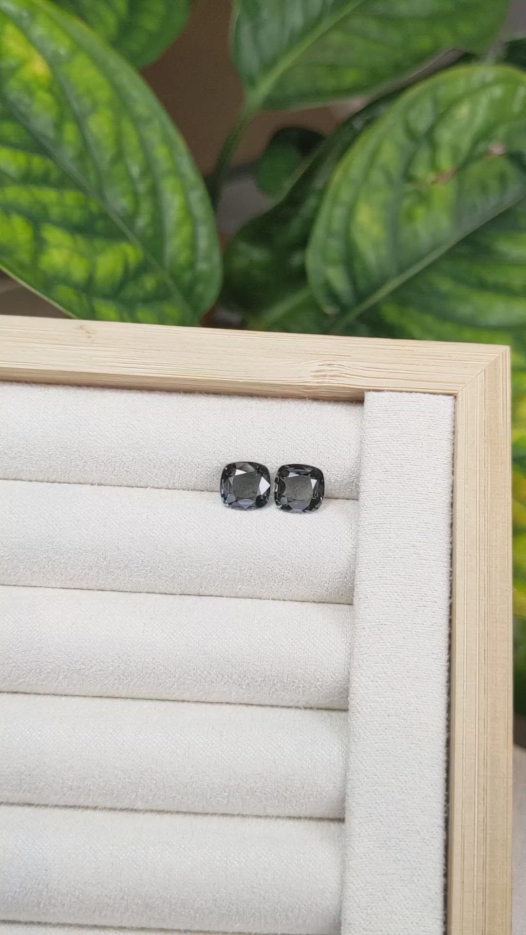 3.57 Ct.Tw.Total Carat Weight Spinel Pair from Burma (Myanmar) Size Video
