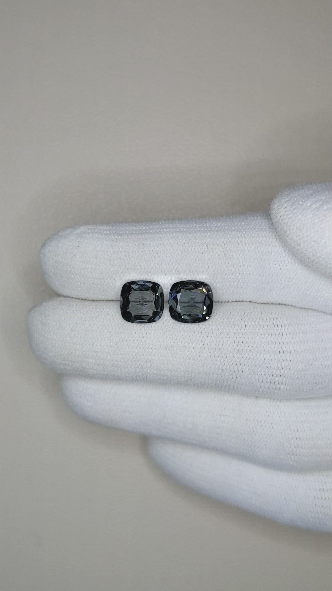 3.57 Ct.Tw.Total Carat Weight Spinel Pair from Burma (Myanmar) Size Video