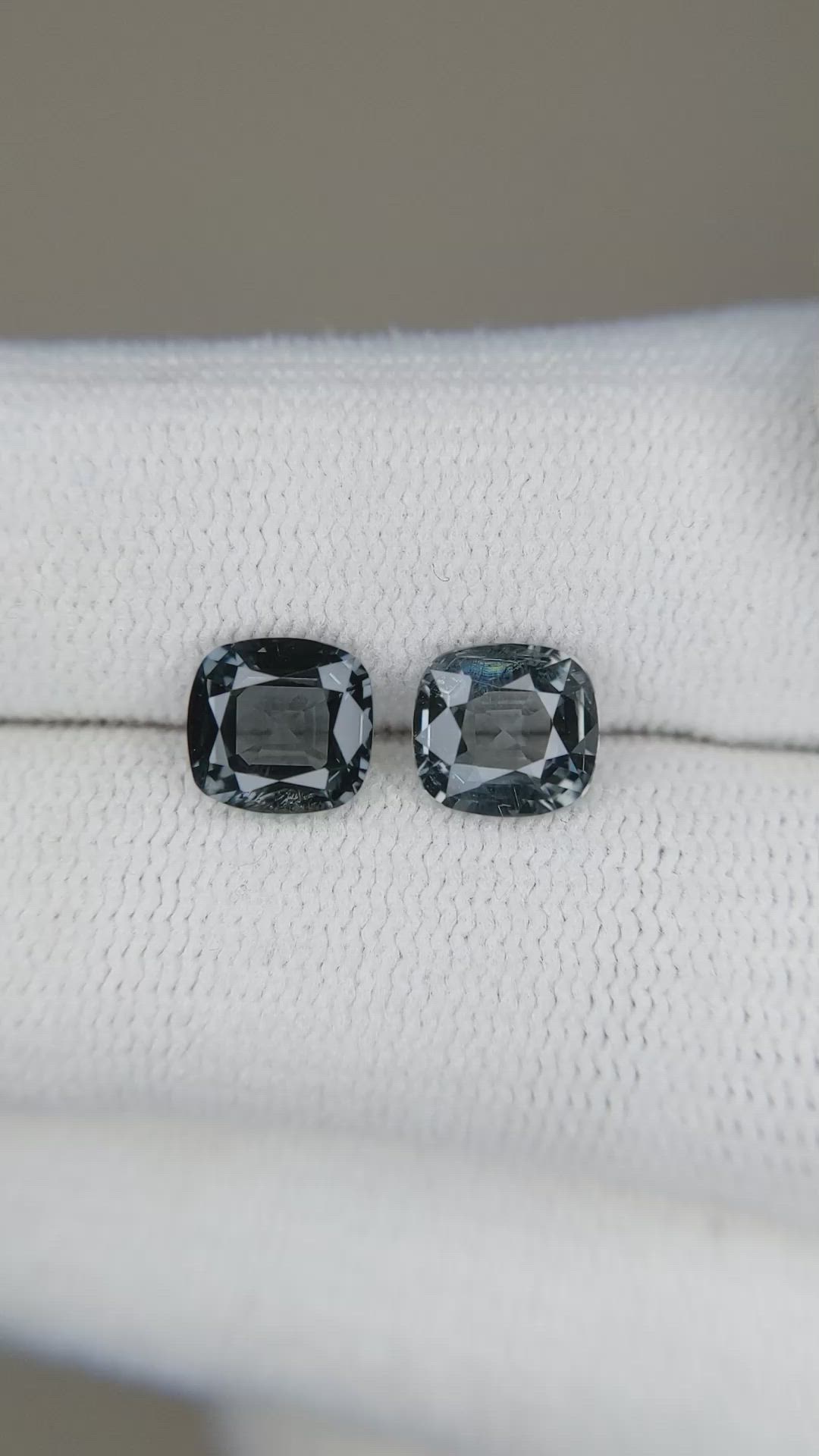 3.26 Ct.Tw.Total Carat Weight Spinel Pair from Burma (Myanmar) Size Video