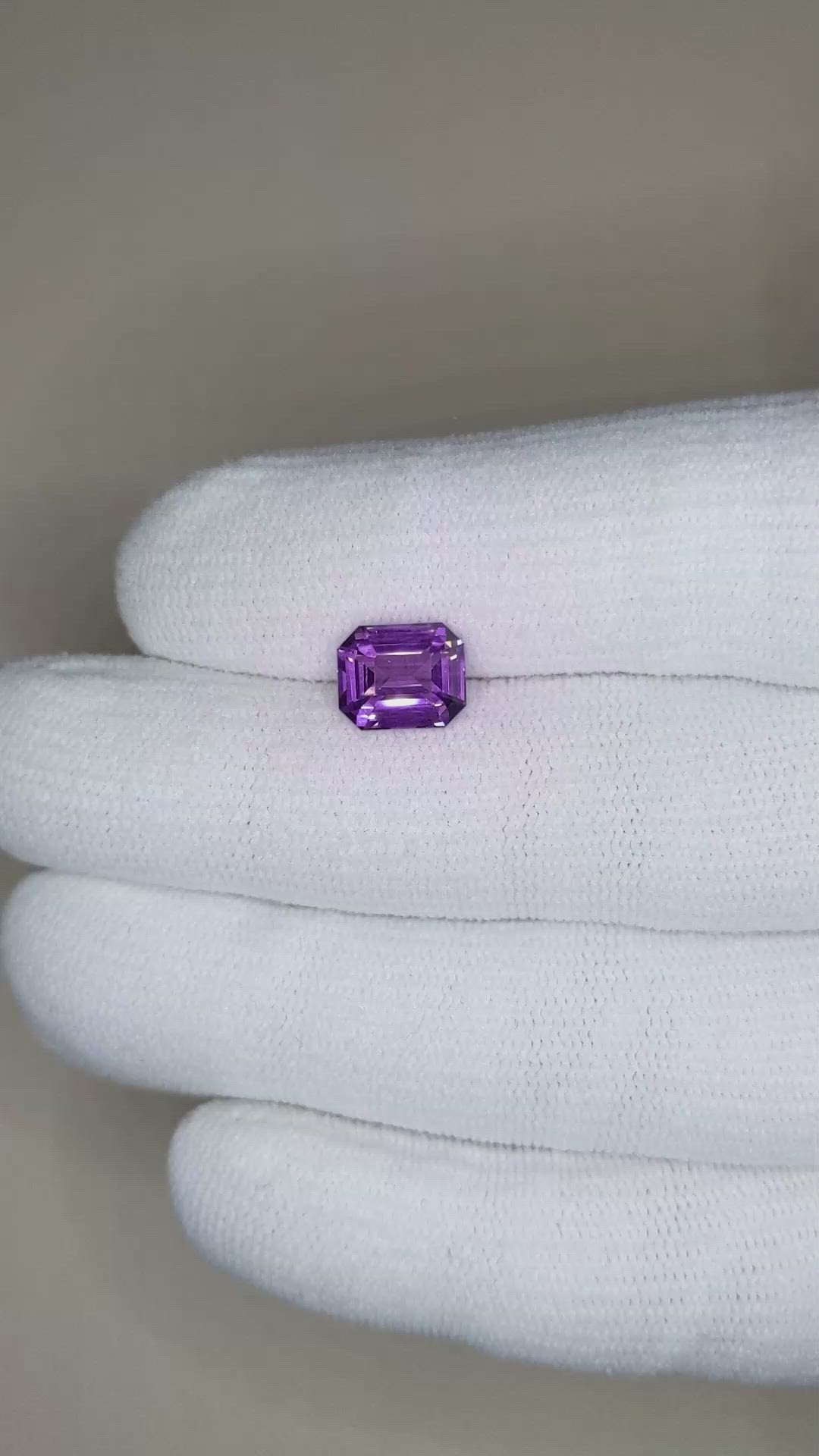3.01 Ct. Purple Spinel Size Video