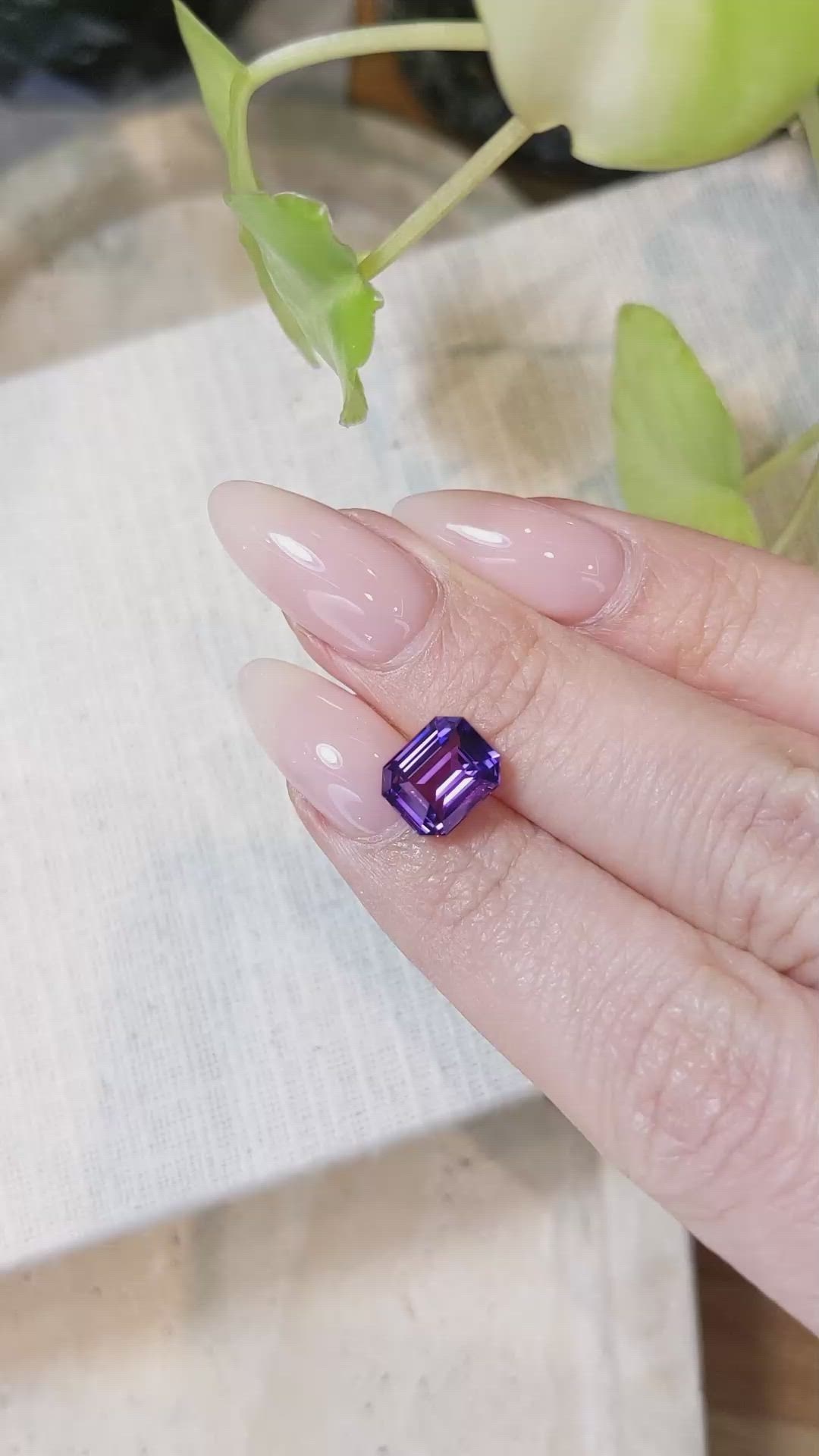 3.01 Ct. Purple Spinel Size Video