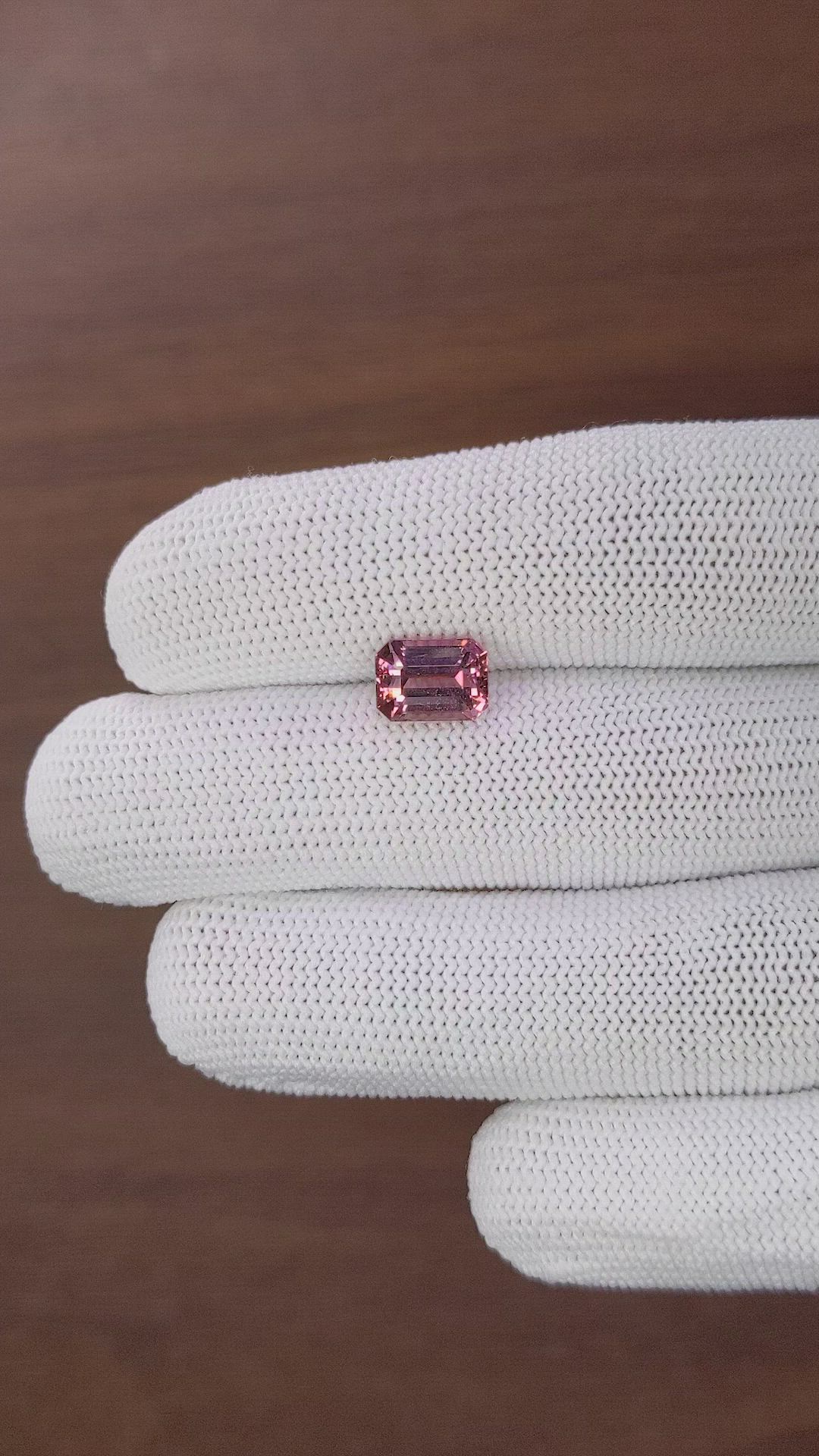 3.16 Ct. Pinkish Red Garnet from Tanzania Size Video