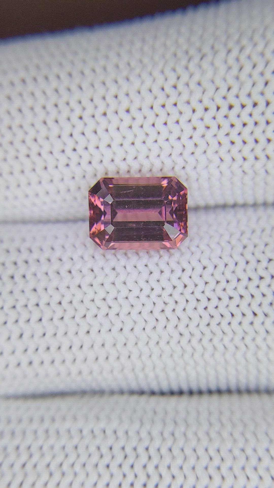 3.16 Ct. Pinkish Red Garnet from Tanzania Size Video