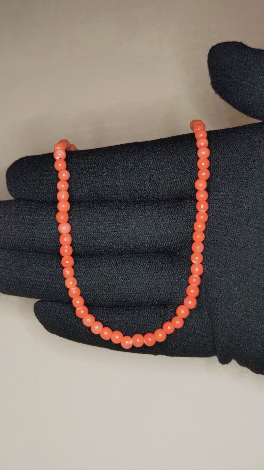 38.11 Ct. Coral Multi Stone Necklace, 18K White Gold Size Video