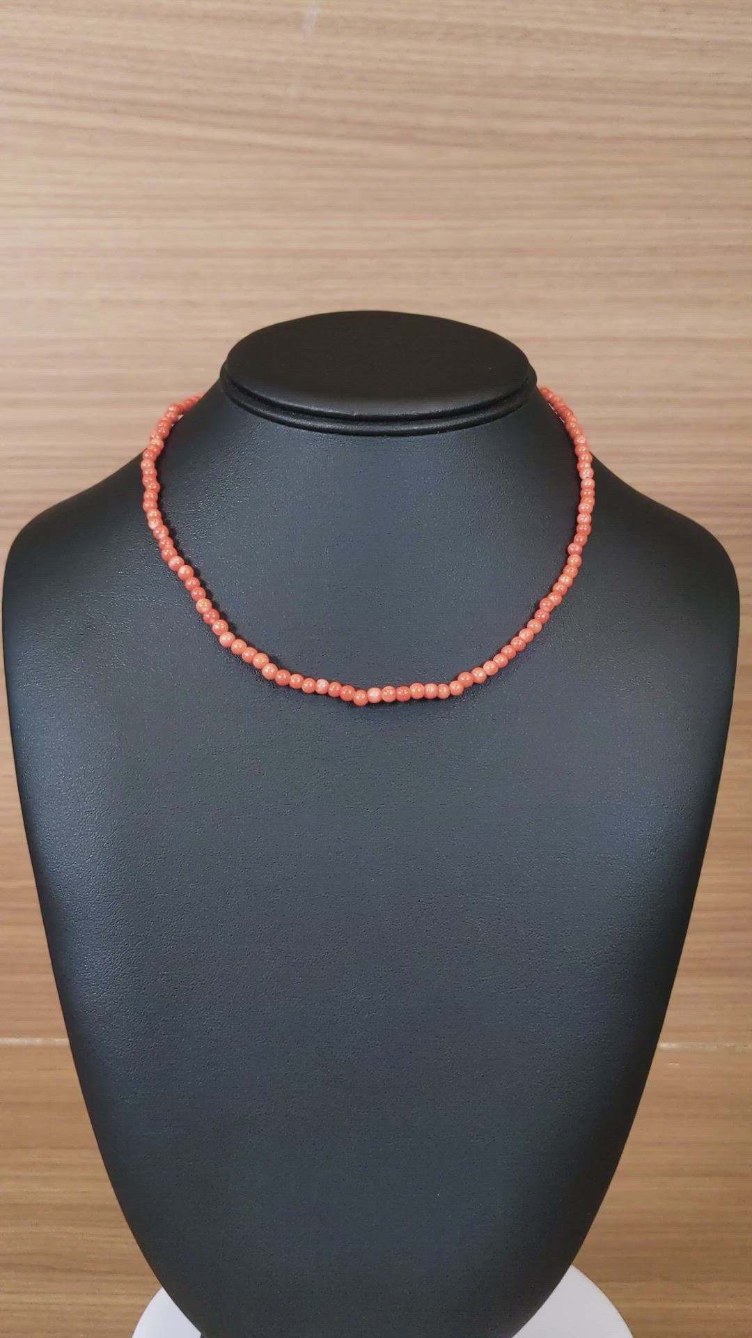 38.11 Ct. Coral Multi Stone Necklace, 18K White Gold Size Video