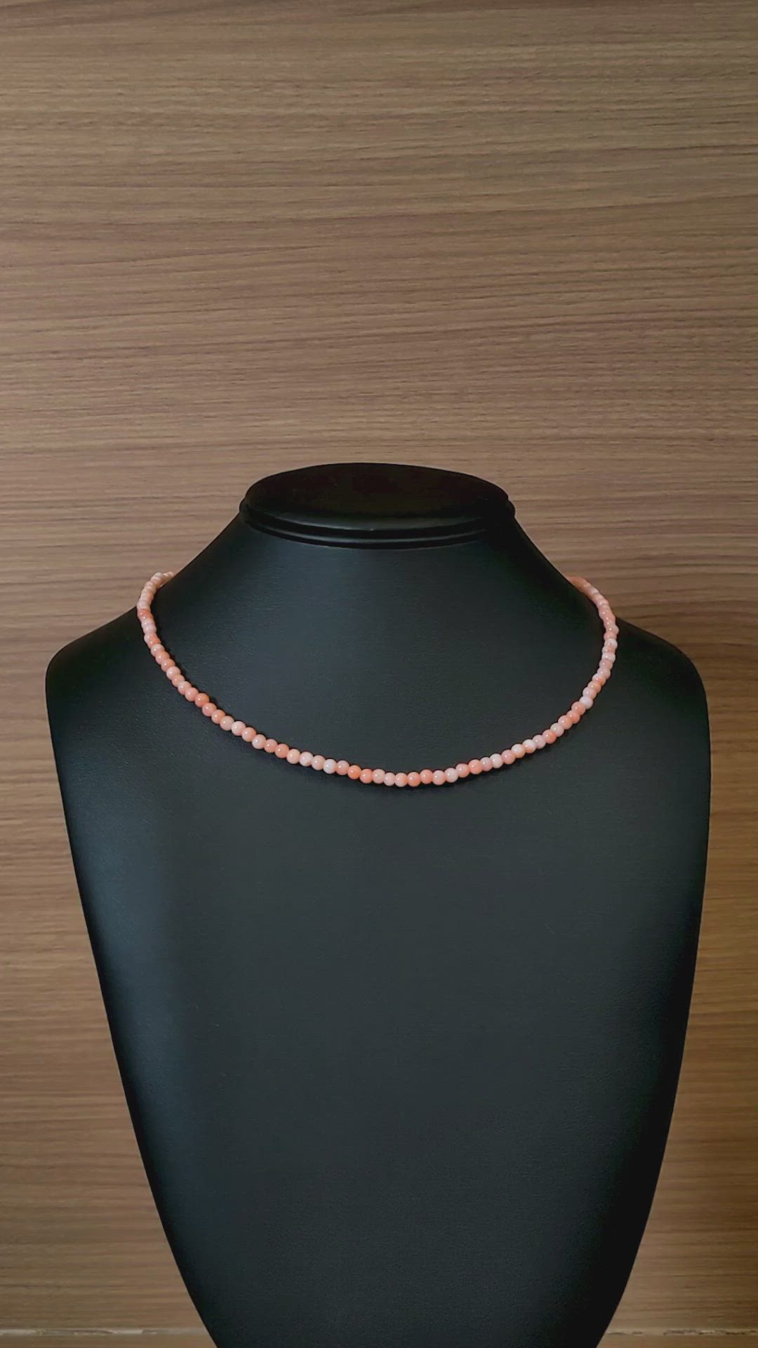 47.21 Ct. Coral Multi Stone Necklace, 18K White Gold Size Video