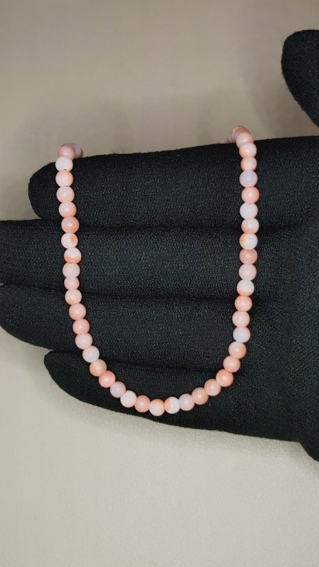 47.21 Ct. Coral Multi Stone Necklace, 18K White Gold Size Video