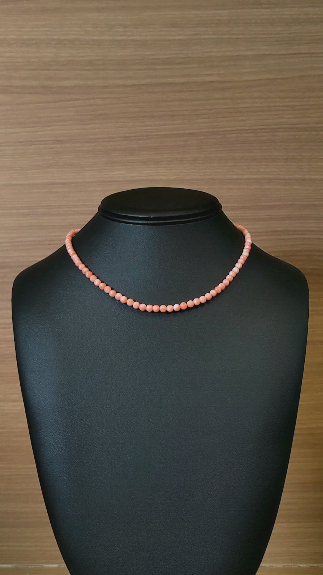 50.18 Ct. Coral Multi Stone Necklace, 18K Yellow Gold Size Video