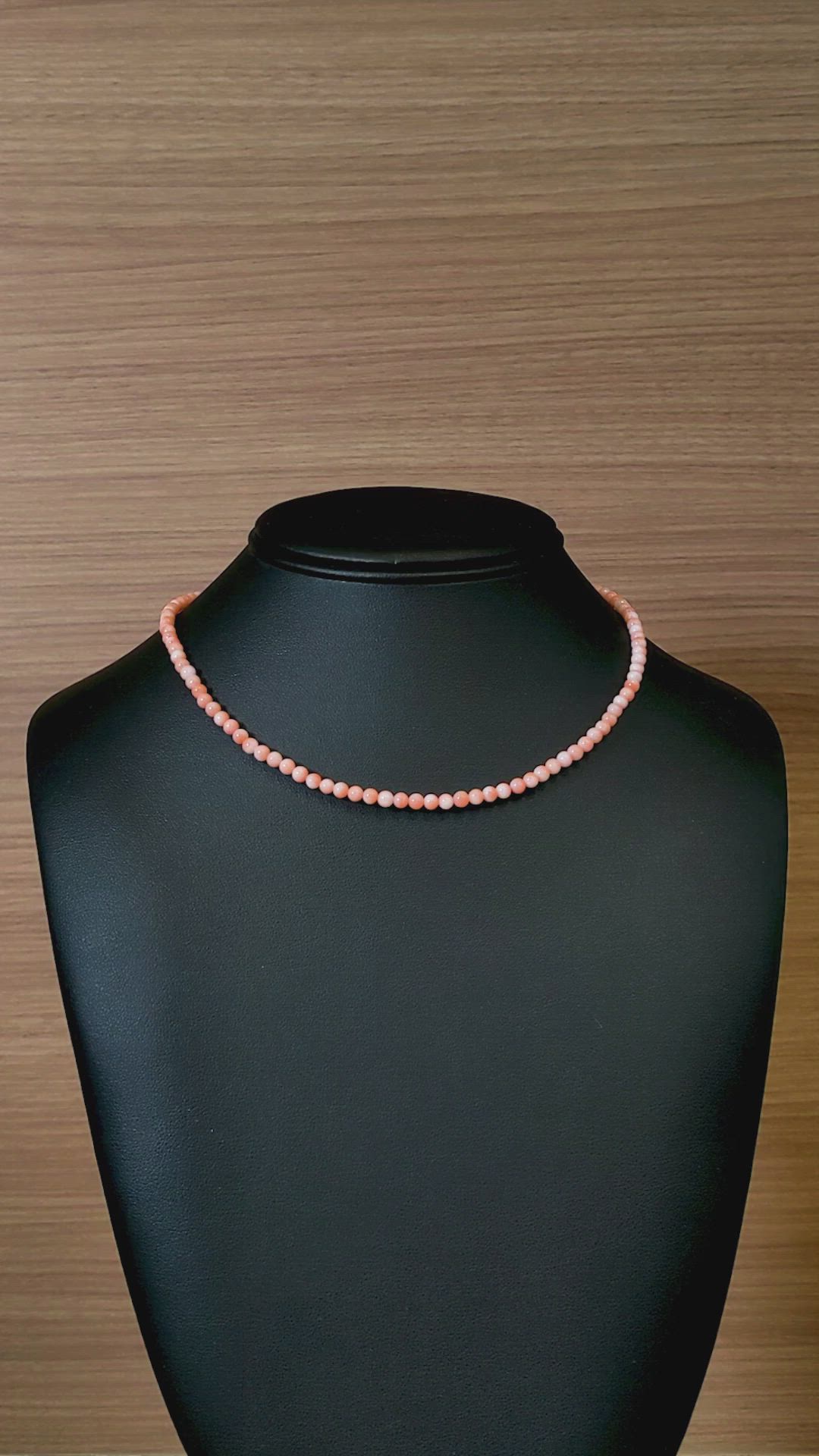 41.47 Ct. Coral Multi Stone Necklace, 18K Yellow Gold Size Video