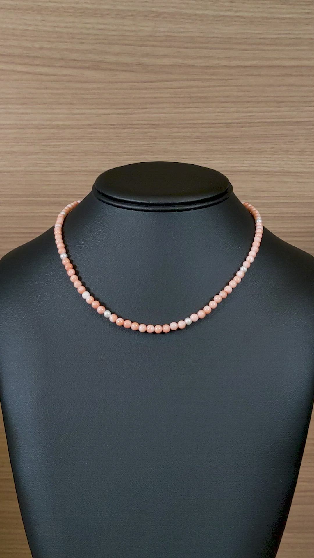 50.83 Ct. Coral Multi Stone Necklace, 18K Yellow Gold Size Video