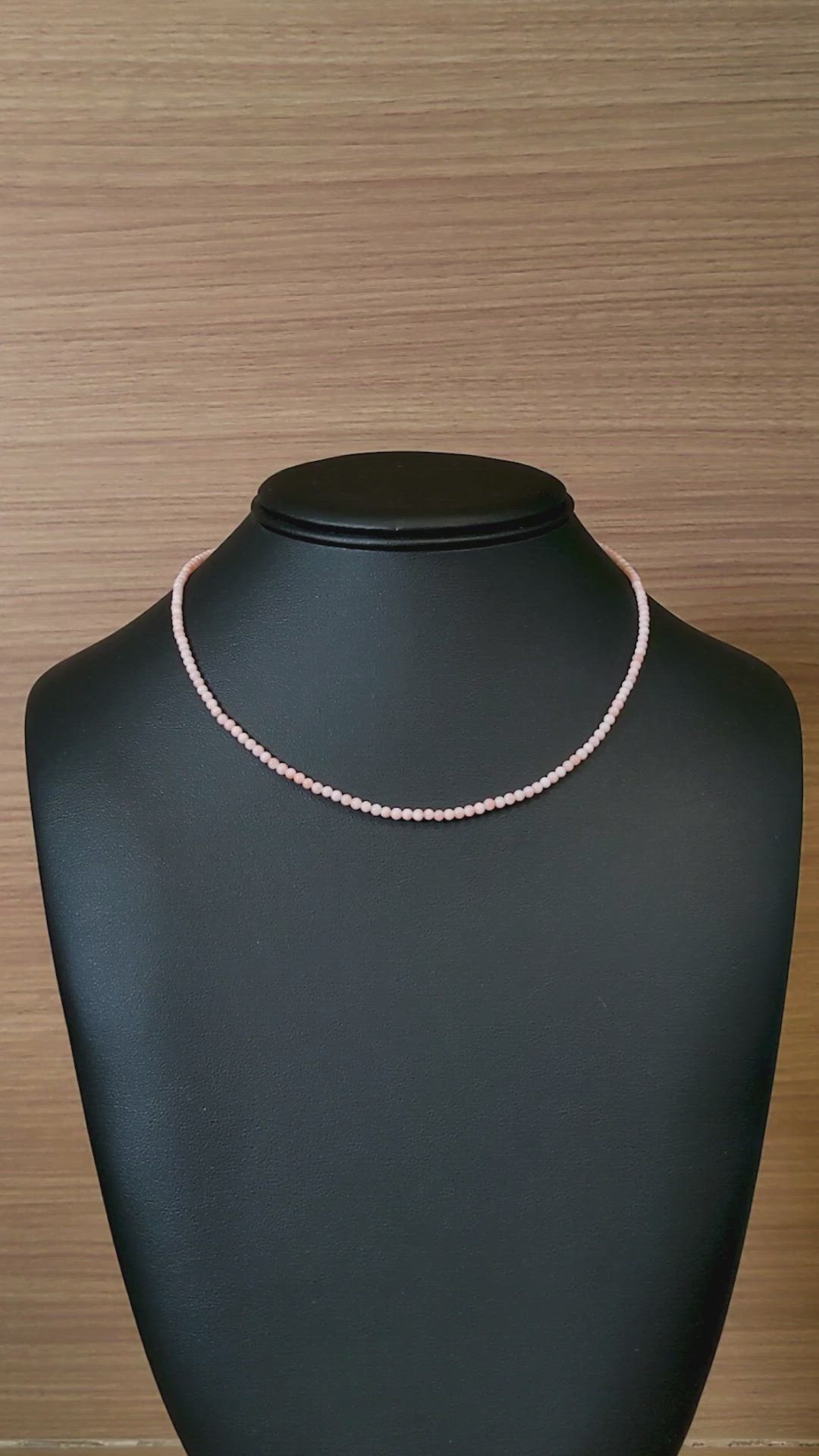 19.25 Ct. Coral Multi Stone Necklace, 18K White Gold Size Video