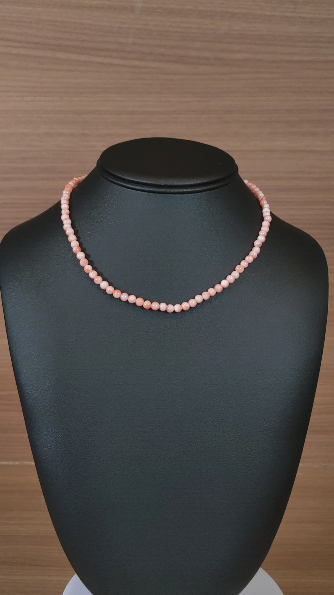 61.91 Ct. Coral Multi Stone Necklace, 18K Yellow Gold Size Video