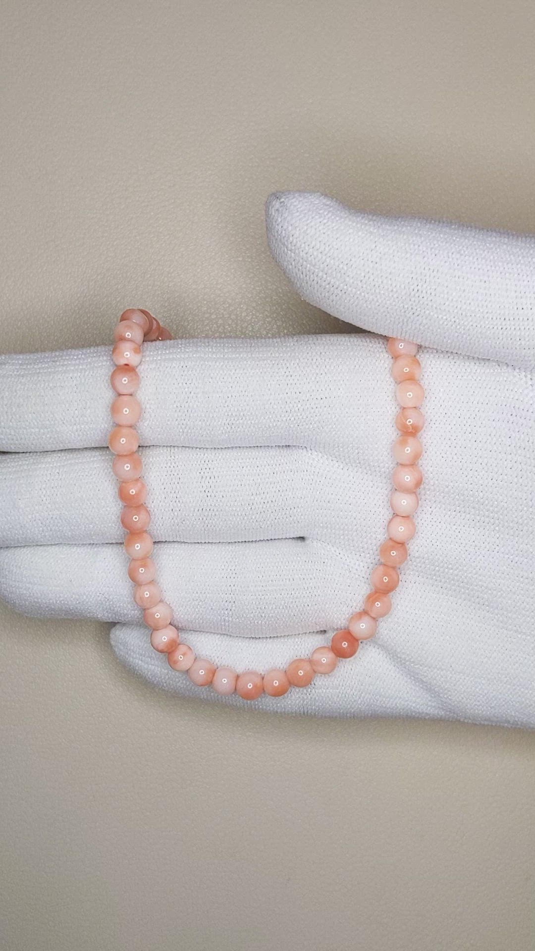 61.91 Ct. Coral Multi Stone Necklace, 18K Yellow Gold Size Video