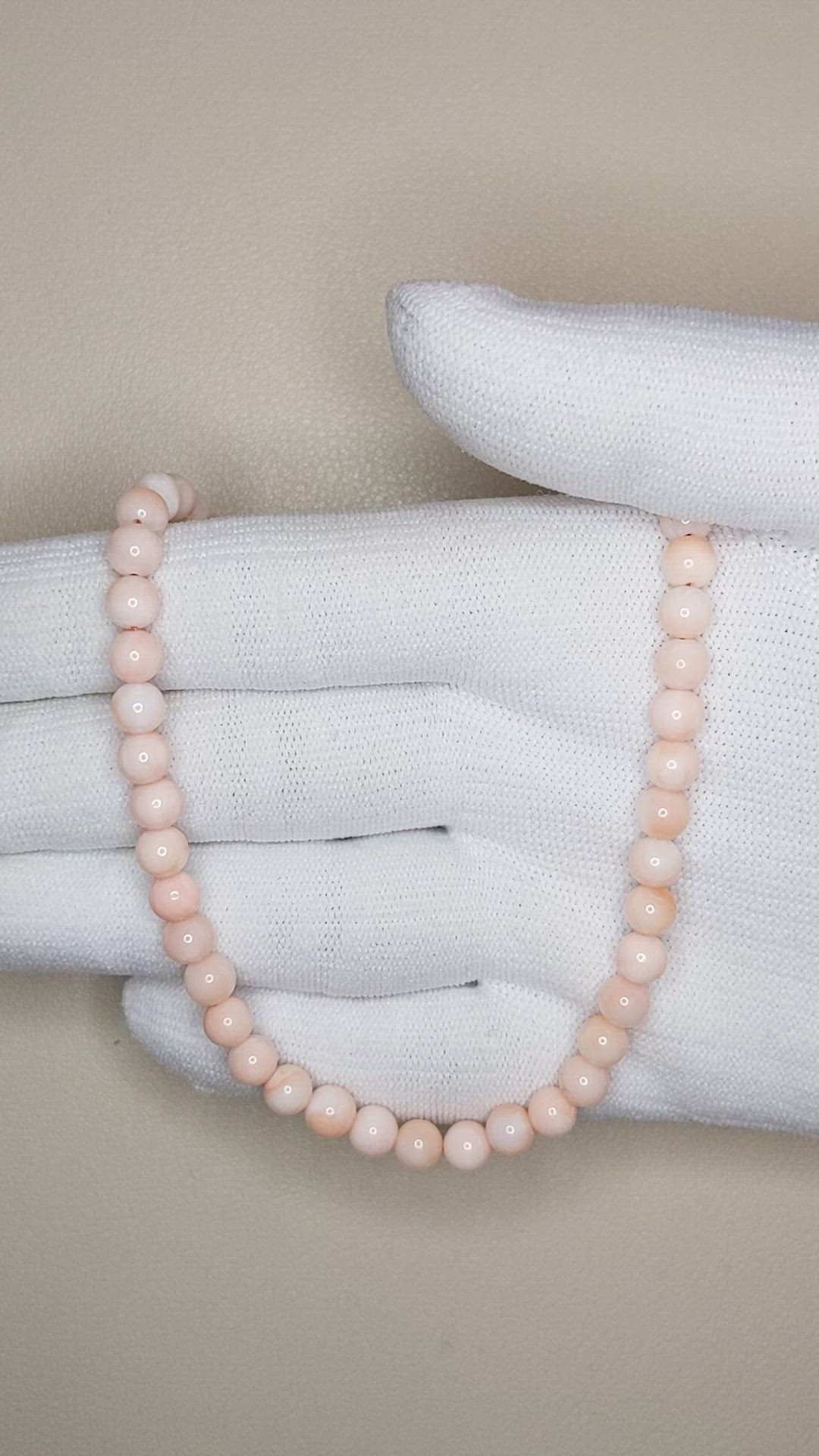 73.29 Ct. Coral Multi Stone Necklace, 18K White Gold Size Video