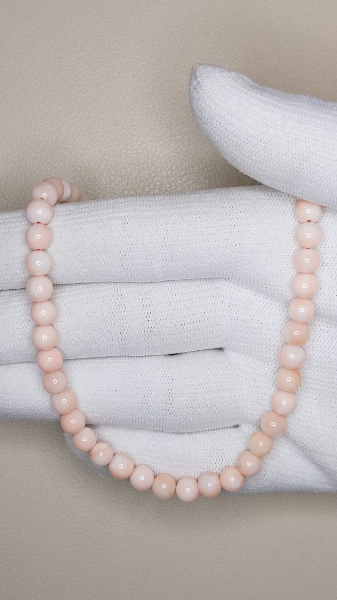 73.29 Ct. Coral Multi Stone Necklace, 18K White Gold Size Video