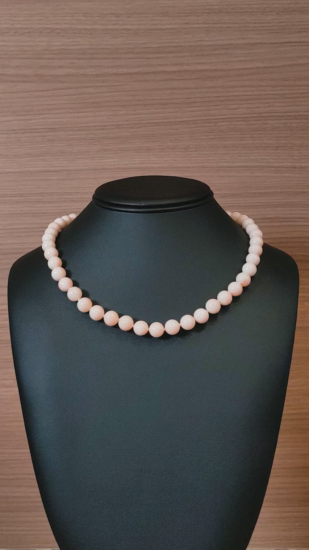 256.84 Ct. Coral Multi Stone Necklace, 18K White Gold Size Video