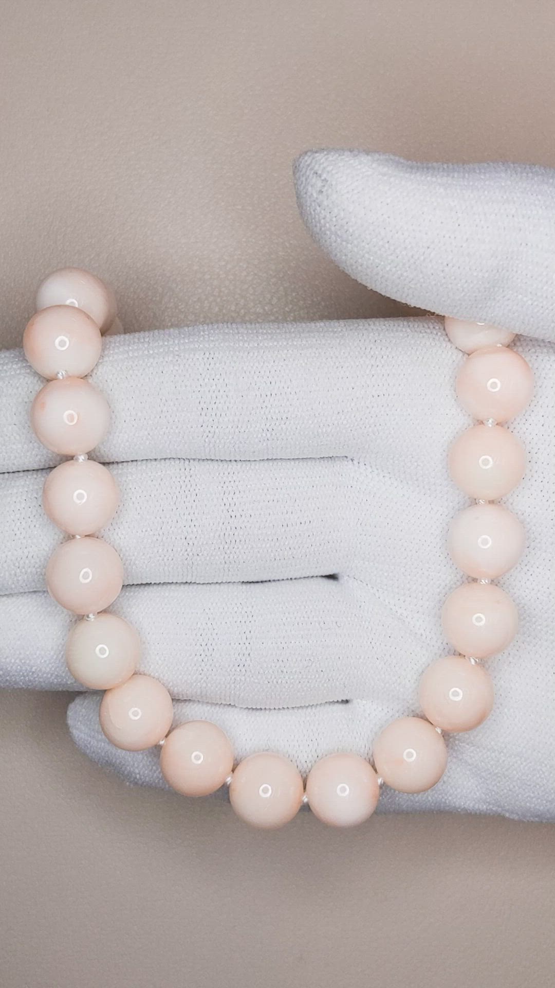 256.84 Ct. Coral Multi Stone Necklace, 18K White Gold Size Video