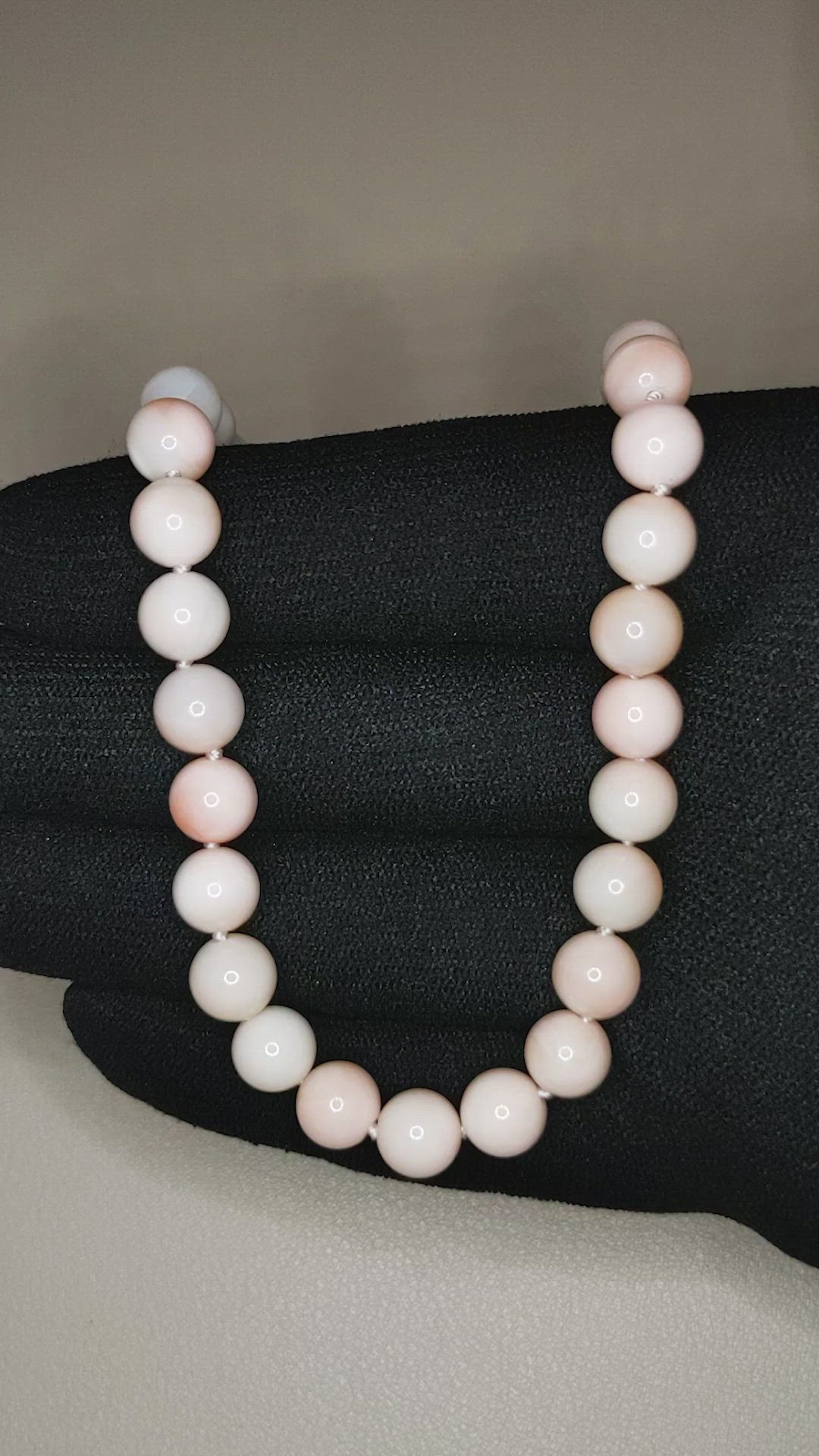 151.66 Ct. Coral Multi Stone Necklace, 18K Yellow Gold Size Video