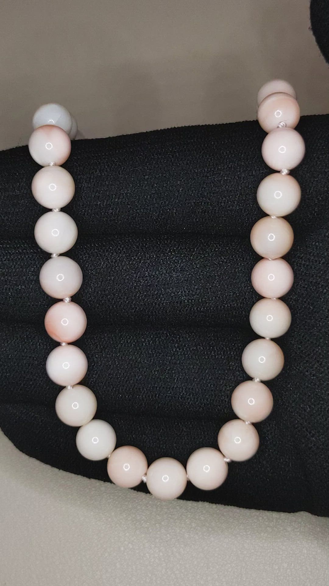 151.66 Ct. Coral Multi Stone Necklace, 18K Yellow Gold Size Video