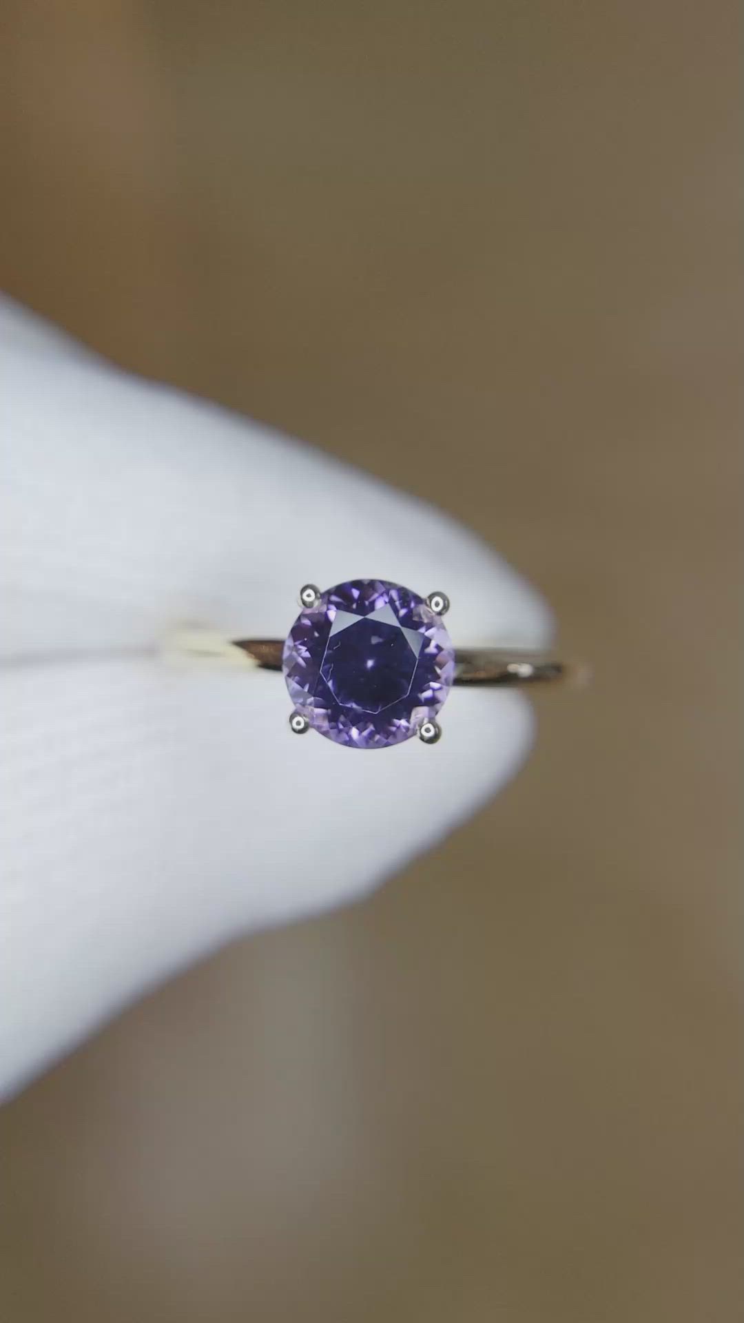 1.59 Ct. Spinel Pave Ring, 14K Yellow Gold Size Video