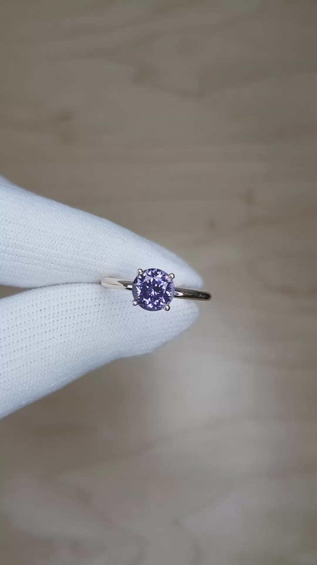 1.59 Ct. Spinel Pave Ring, 14K Yellow Gold Size Video